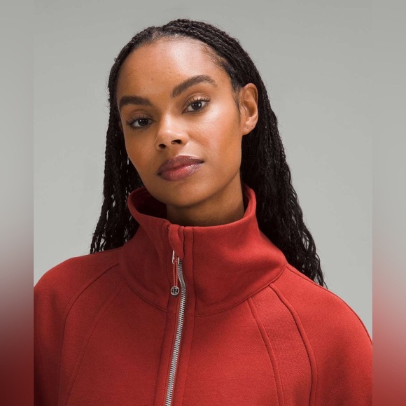 Lululemon Scuba Oversized Red Funnel-Neck Half Zip Size XS/S - Picture 6 of 11